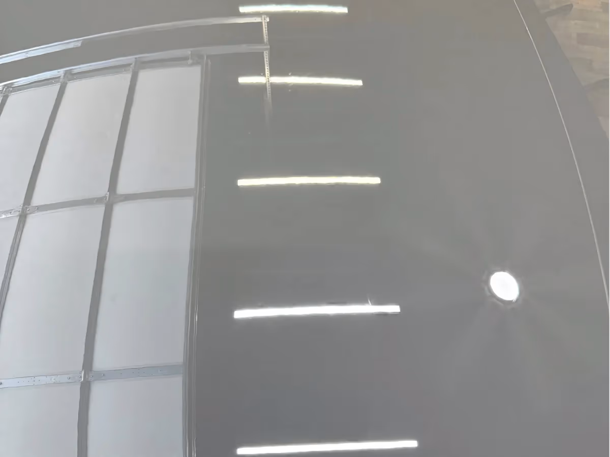 After: Gray paint, before and after paint correction